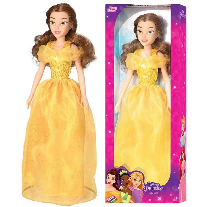 Boneca Bela Mini My Size 55 cm Articulada Princesa Disney Novablink Megalomania