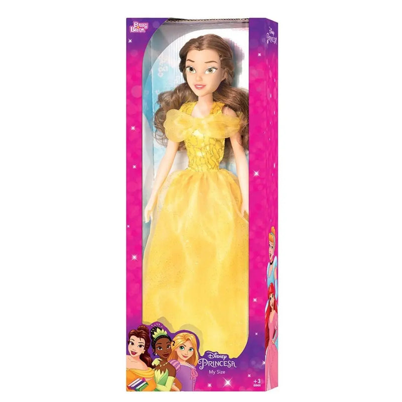 Boneca Bela Mini My Size 55 cm Articulada Princesa Disney Novablink Megalomania
