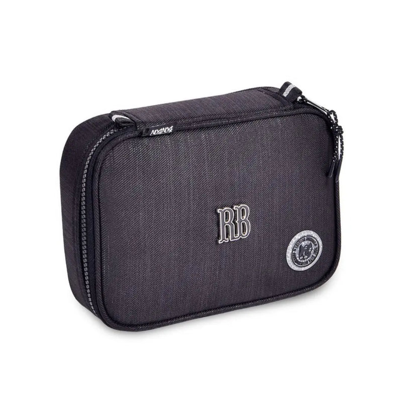 Kit Mochila Costas Rebecca Bonbon Preto Estojo Box Juvenil Escolar Meninas Chaveiro Pompom Clio Megalomania