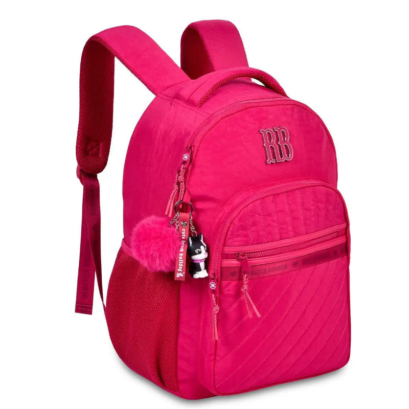 Mochila de Costas Mala Bolsa Rebecca Bonbon Preto Rosa Lilás Fashion Meninas Clio Megalomania
