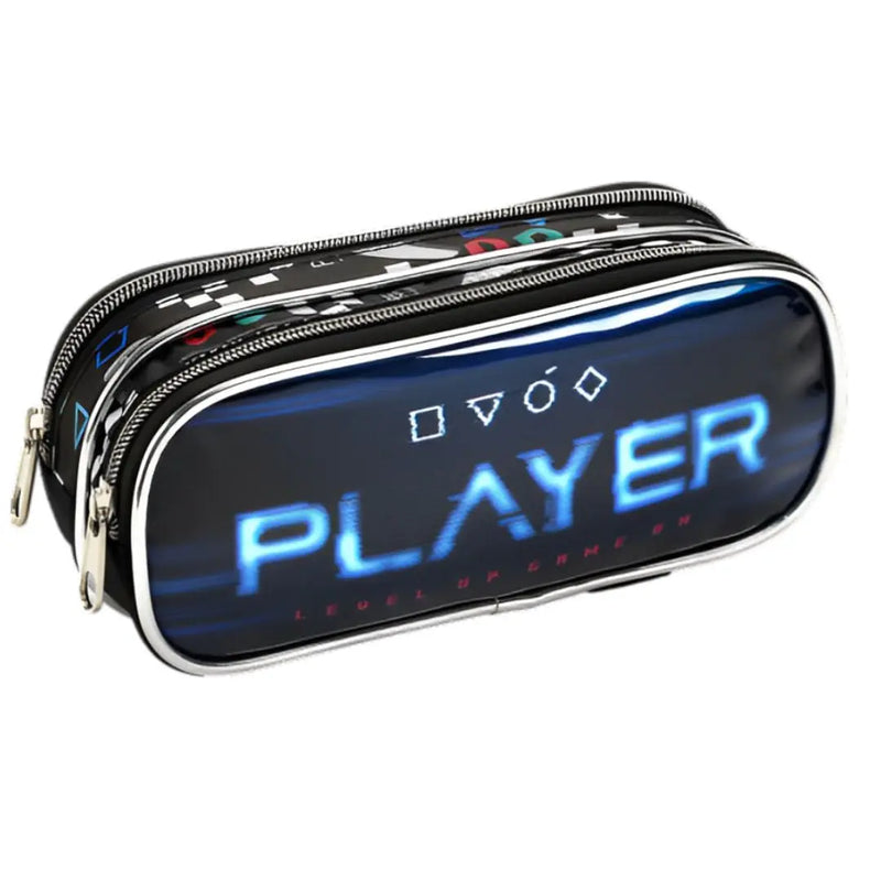 Kit Lancheira Térmica Infantil Video Game Console Estojo com Dois Compartimentos Masculino Escolar Seanite Megalomania