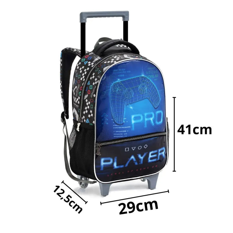 Mochila de Carrinho Infantil Video Game Console Mqala Bolsa Masculino Meninos Seanite Megalomania