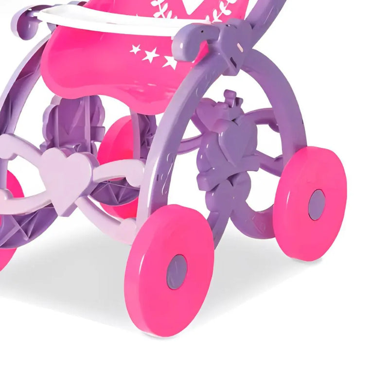 Carrinho Brinquedo Boneca Bebe Reborn Baby Car Princesas Florzinha Brinquemix Infantil Megalomania