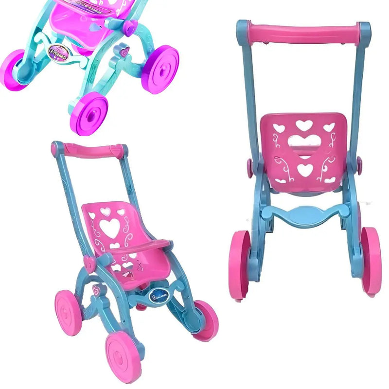 Carrinho Brinquedo Boneca Bebe Reborn Baby Car Princesas Florzinha Brinquemix Infantil Megalomania
