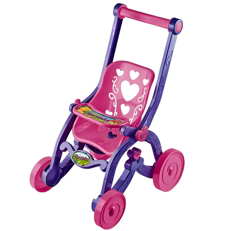 Carrinho Brinquedo Boneca Bebe Reborn Baby Car Princesas Florzinha Brinquemix Infantil Megalomania