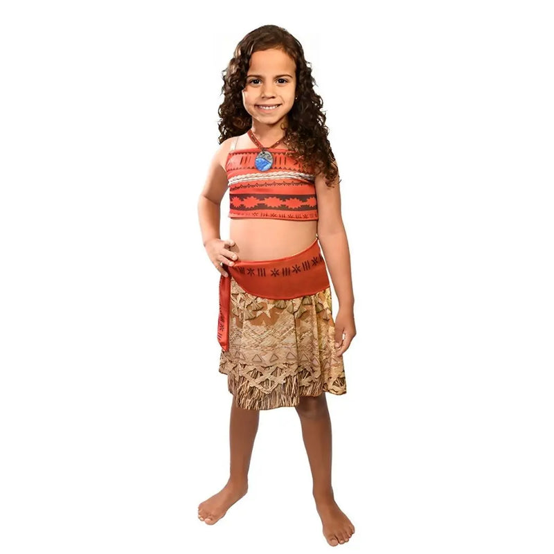 Fantasia Moana Clássica Disney Personagem Infantil Crianças Novabrink Megalomania