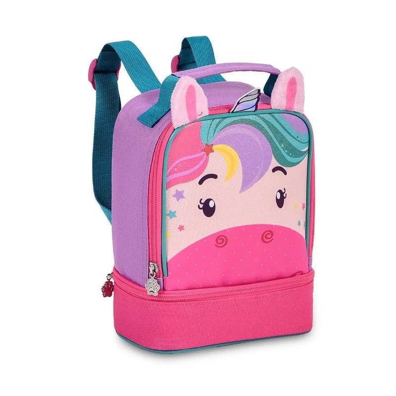 Lancheira de Costa Unicórnio I Unicórnio II Coloridos Fashion Meninas Infantil Clio Megalomania