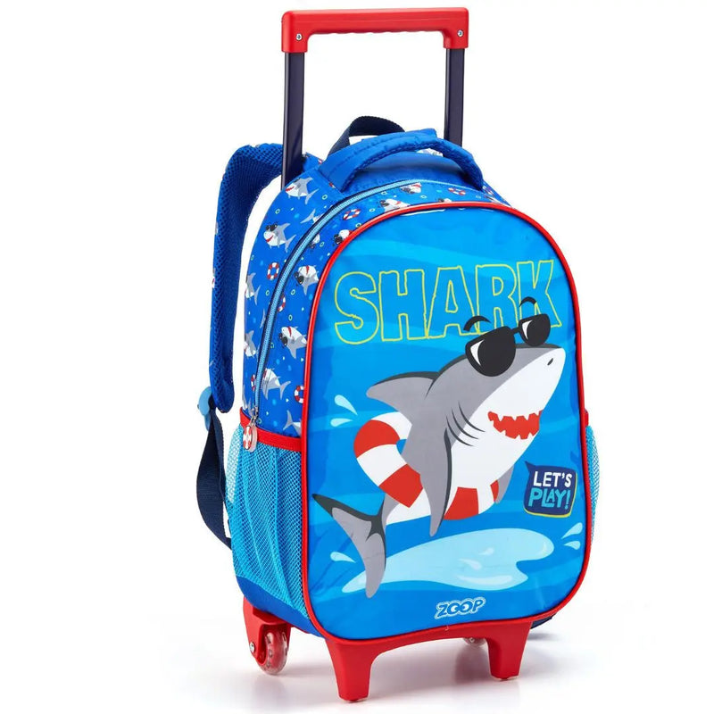Mochila de Costas Bolsa Infantil Tubarão Azul Dinossauro Verde Crianças Detalhada Seanite Megalomania