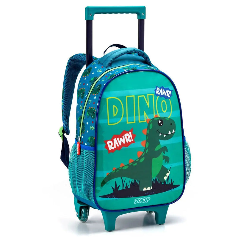 Mochila de Costas Bolsa Infantil Tubarão Azul Dinossauro Verde Crianças Detalhada Seanite Megalomania