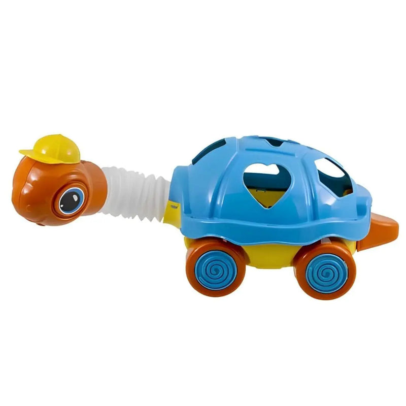 Brinquedo Educativo Tartaruga Puxa Estica Didático Encaixar Formas Infantil Crianças Kendy Megalomania