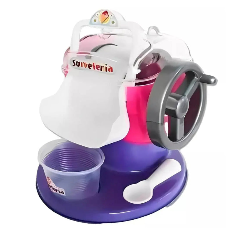 Brinquedo Sorveteria Infantil Meninas Sorvete Máquina de Com receitas Lugo Brinquedos Megalomania