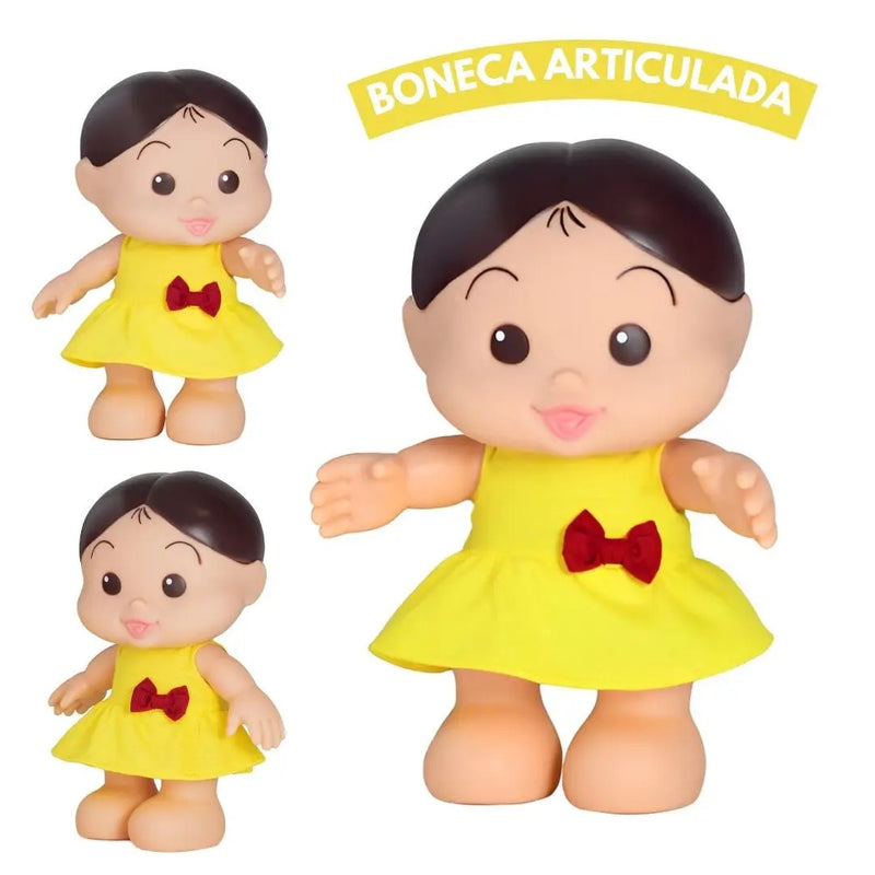 Boneca Magali Turma Da Mônica Infantil Criança Iti Malia Baby Brink Original Megalomania