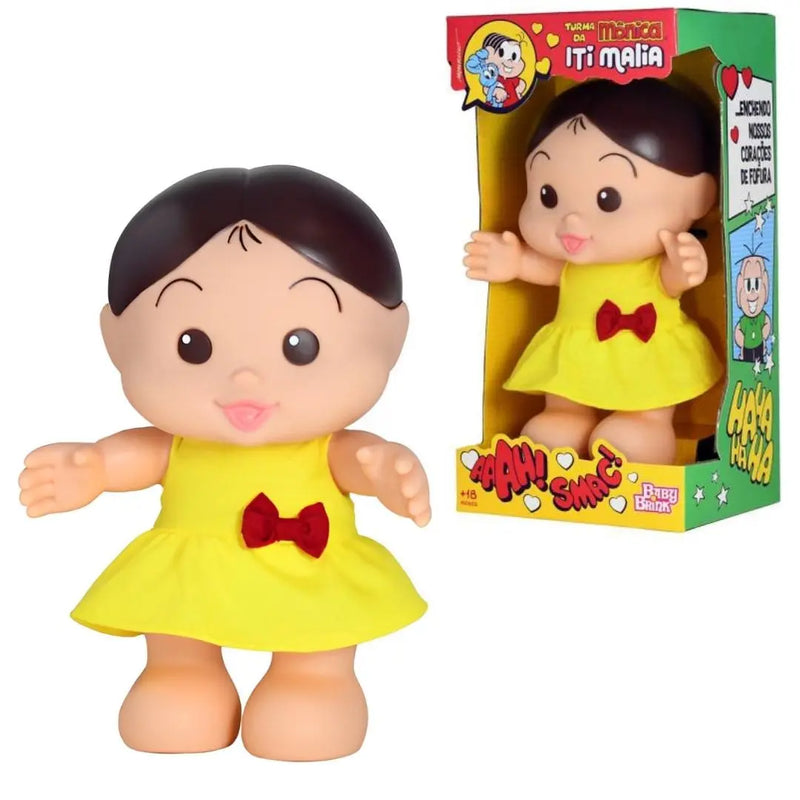 Boneca Magali Turma Da Mônica Infantil Criança Iti Malia Baby Brink Original Megalomania