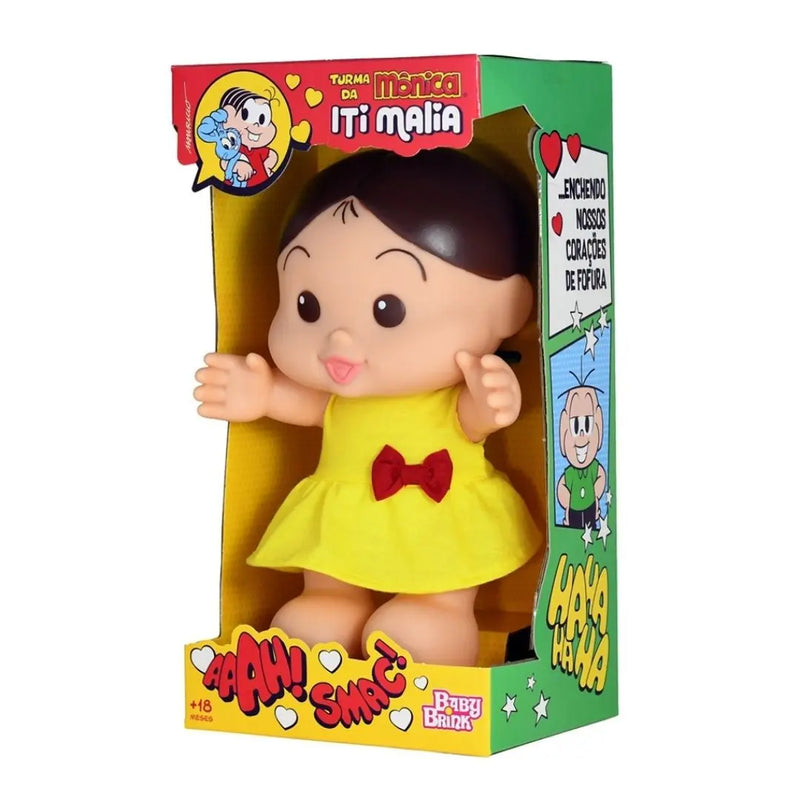 Boneca Magali Turma Da Mônica Infantil Criança Iti Malia Baby Brink Original Megalomania