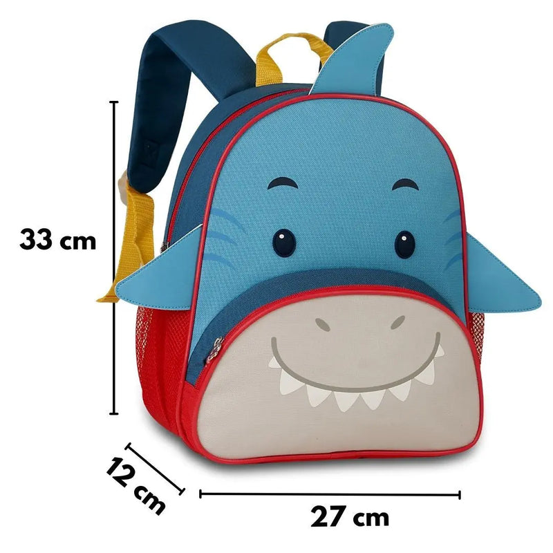 Mochila de Costas Mala Bolsa Tubarão Pinguim PIntinho Escolar Infantil Masculino Clio Megalomania