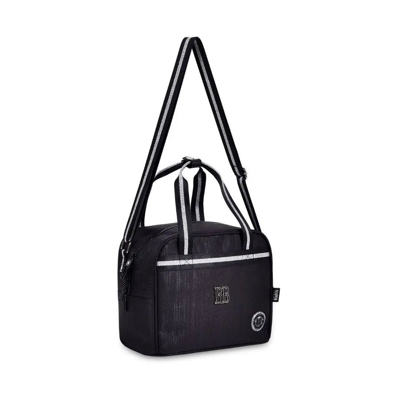 Lancheira Térmica Rebecca Bonbon Preto Fashion Meninas Feminino Duas Alças Lanchinho Clio Megalomania