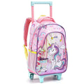 Mochila de Carrinho Infantil Mala Bolsa Sereia Unicórnio Feminino Fashion Meninas Crianças Seanite Megalomania