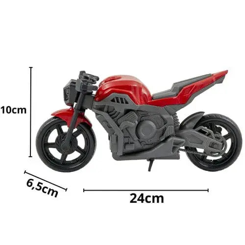 Brinquedo de Moto Vortex Sport Verde Vermelho Azul Laranja Masculino Infantil Kendy Megalomania