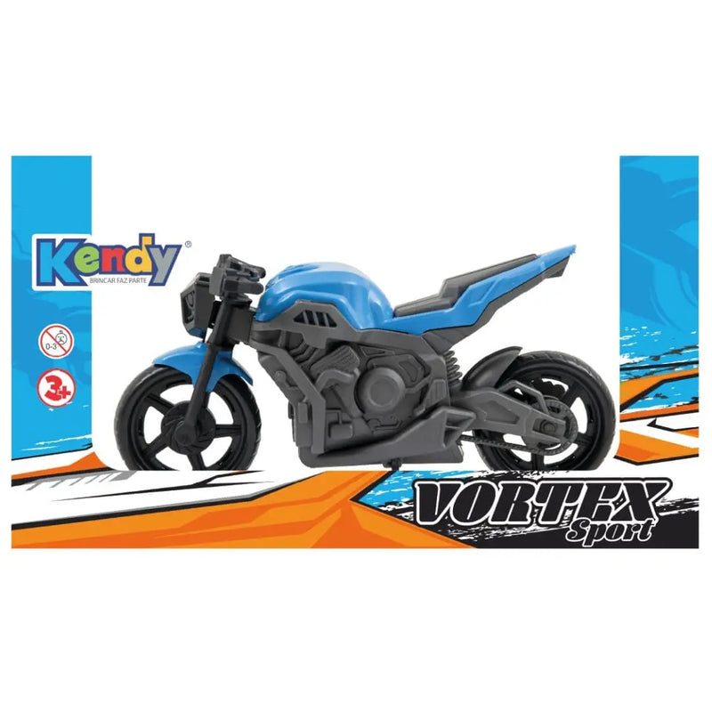 Brinquedo de Moto Vortex Sport Verde Vermelho Azul Laranja Masculino Infantil Kendy Megalomania