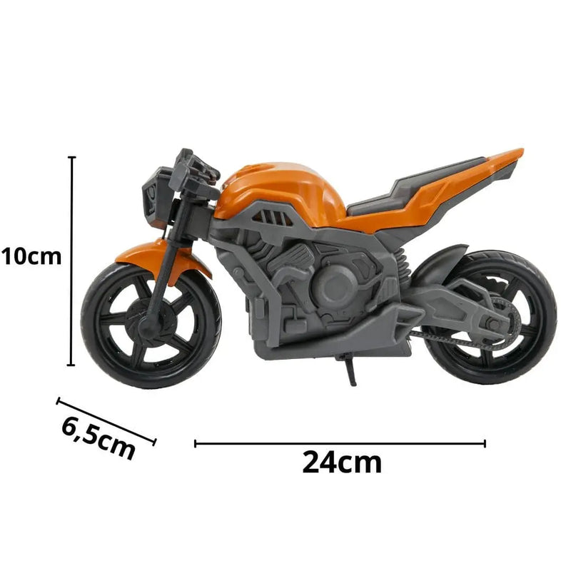 Brinquedo de Moto Vortex Sport Verde Vermelho Azul Laranja Masculino Infantil Kendy Megalomania