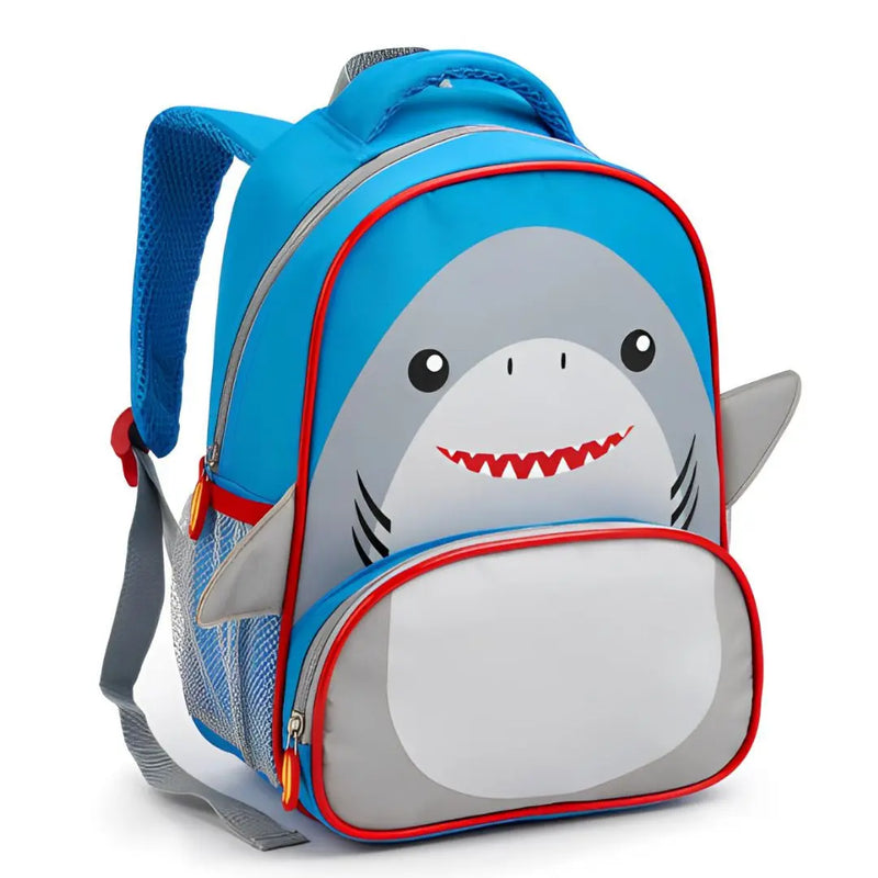 Kit Mochila de Costas Tubarão Infantil Lancheira Térmica Escolar Masculino Meninos Seanite Megalomania