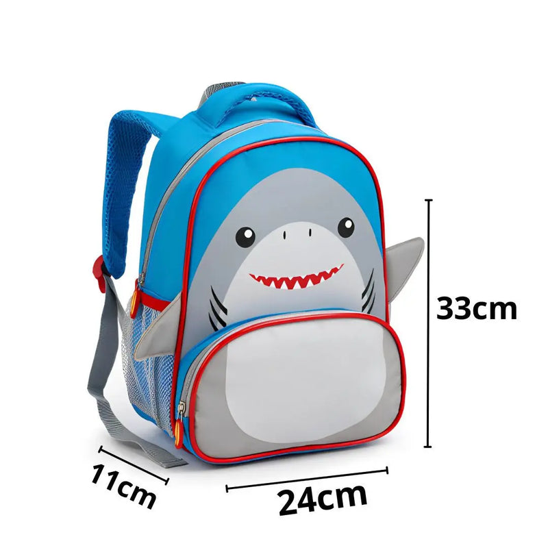 Kit Mochila de Costas Tubarão Infantil Lancheira Térmica Escolar Masculino Meninos Seanite Megalomania