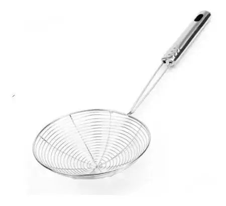 Escumadeira Fritura Aço Inox 14cm Batata Pastel Ke home Megalomania