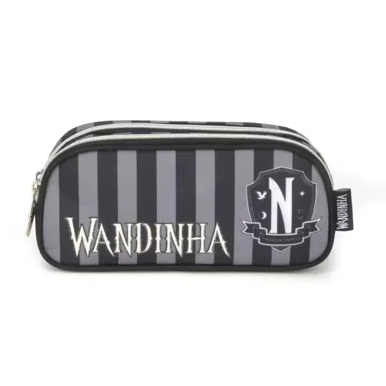 Estojo Preto Wandinha Família Addams Escolar Juvenil Feminino Netflix - Megalonania