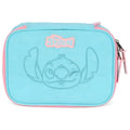 Estojo Box Stitch Disney Escolar Juvenil 100 Pens 36 Elástico Volta as Aulas Organizador