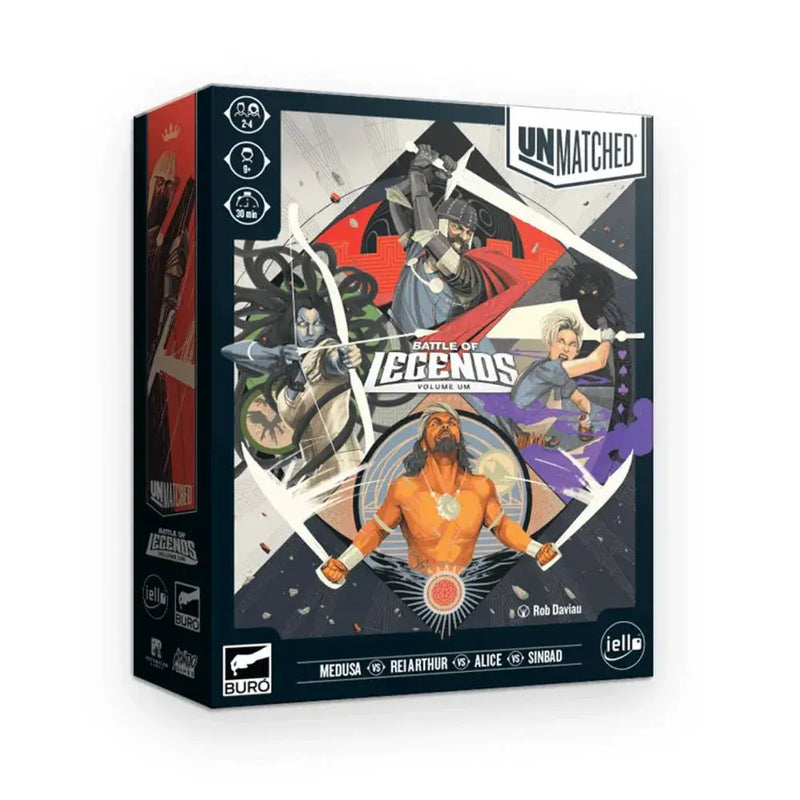 Unmatched: Battle of Legends Volume Um - Jogo de Combate, Jogo de Miniaturas até 4 jogadores, Jogos de Tabuleiro, Board Games Buro Megalomania