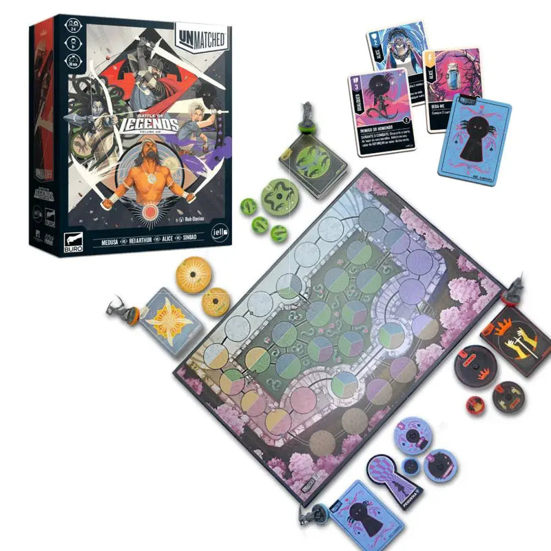Unmatched: Battle of Legends Volume Um - Jogo de Combate, Jogo de Miniaturas até 4 jogadores, Jogos de Tabuleiro, Board Games Buro Megalomania