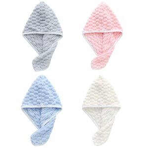 Toalha Turbante Para Cabelo Felpuda Super Absorvente Secagem Rápida Microfibra Macia