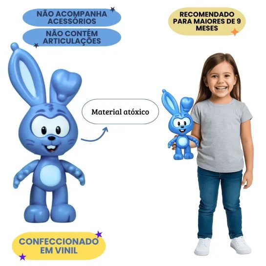 BONECO SANSÃO TURMA DA MÔNICA 1405 COELHO - Imagem 4