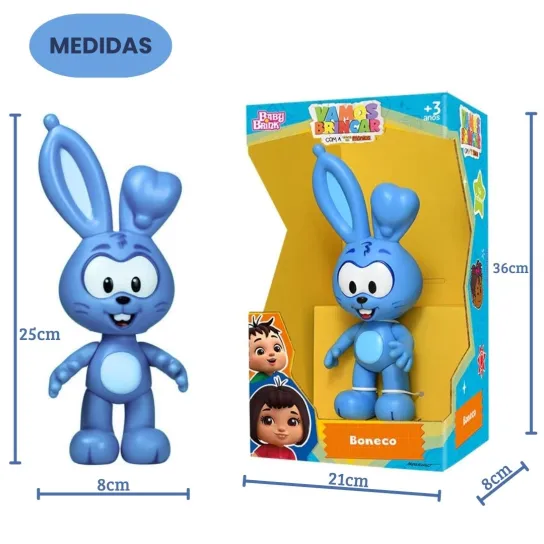 BONECO SANSÃO TURMA DA MÔNICA 1405 COELHO - Imagem 5