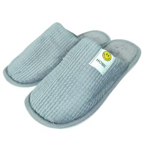 Pantufa Cinza Chinelo Unissex Quarto Frio Inverno Mãe Pai Aconchegante
