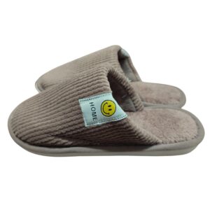Pantufa Unissex Marrom Adulto Frio Quarto Pai Mãe Inverno