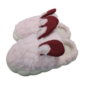 Pantufa Infantil Rosa Coelhinho Quarto Frio Inverno Antiderrapante Menino Menina Criança Pelucia
