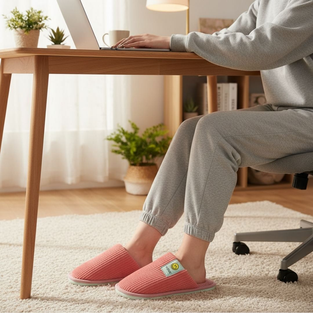 Pantufa Chinelo Salmão Frio Quarto Flecee Unissex Aconchegante - Imagem 3