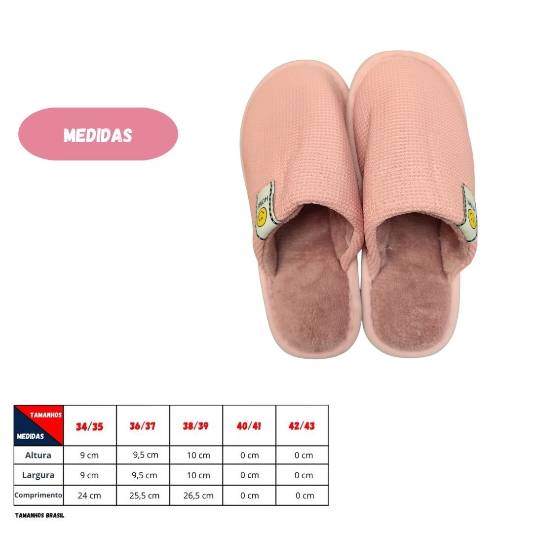 Pantufa Rosa Chinelo Quarto Frio Inverno Mãe Aconchegante Fleece Feminina - Imagem 4