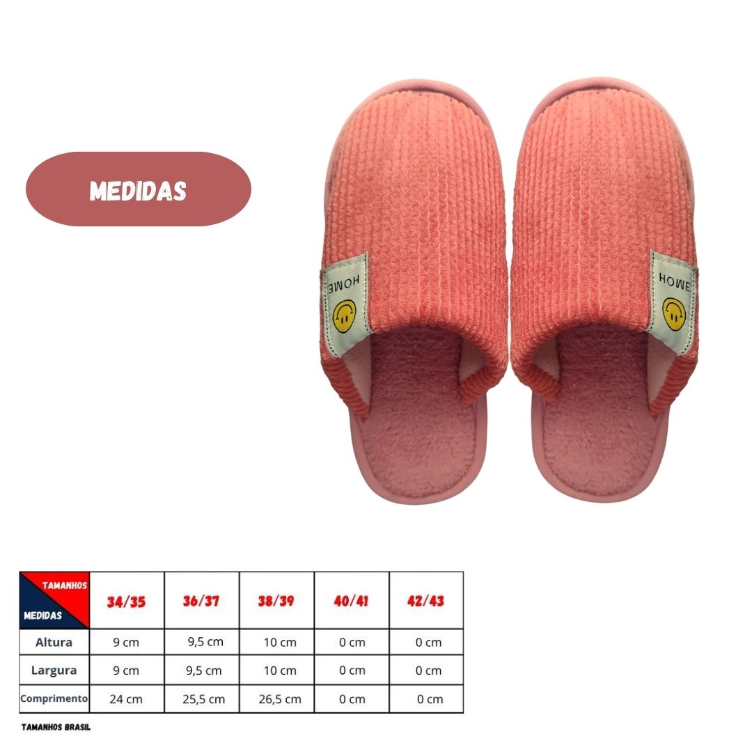 Pantufa Chinelo Salmão Frio Quarto Flecee Unissex Aconchegante - Imagem 4
