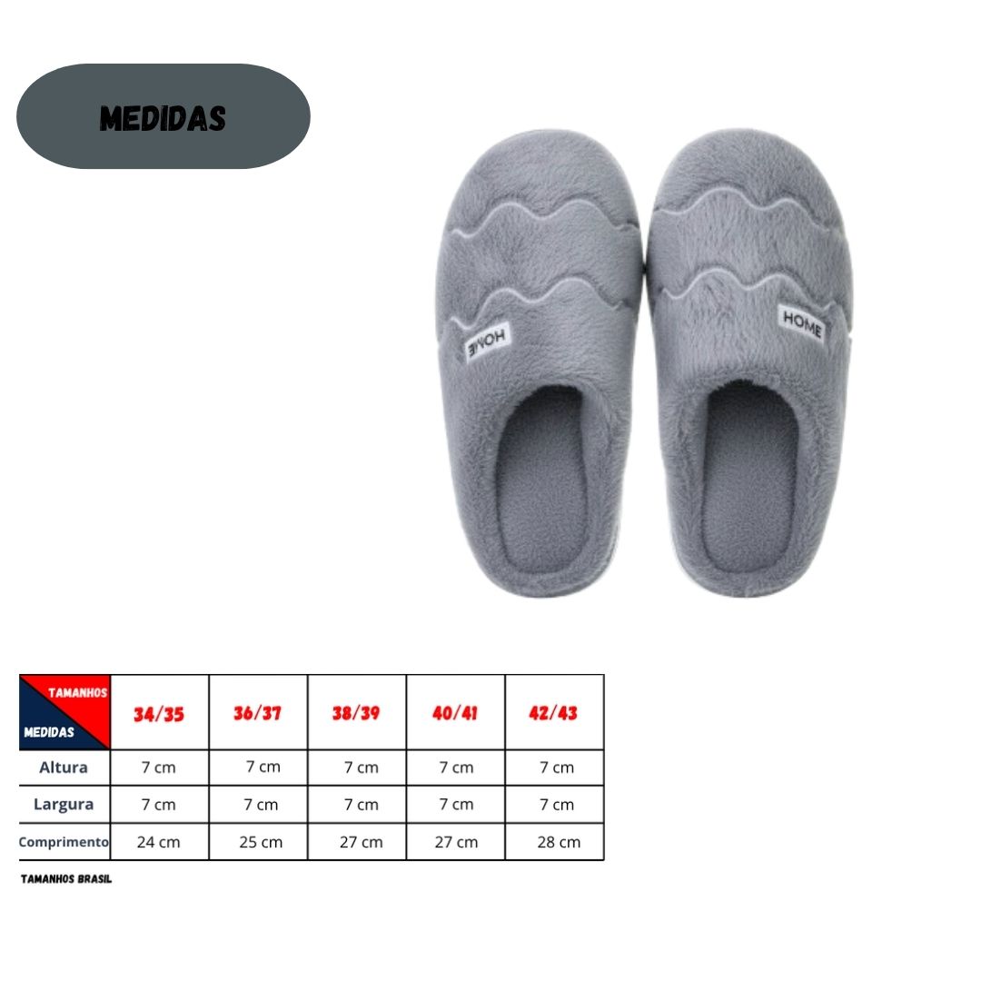 Pantufa Feminina Cinza Peluciada Inverno Quarto Mãe Confortável Presente Comfort Antiderrapante Adulta Macia - Imagem 4