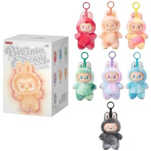 Boneco Labubu Pelúcia Surpresa Coleção Chaveiro Decoração Estiloso Colorido Fofinho Peluciado Pop Mart Fun