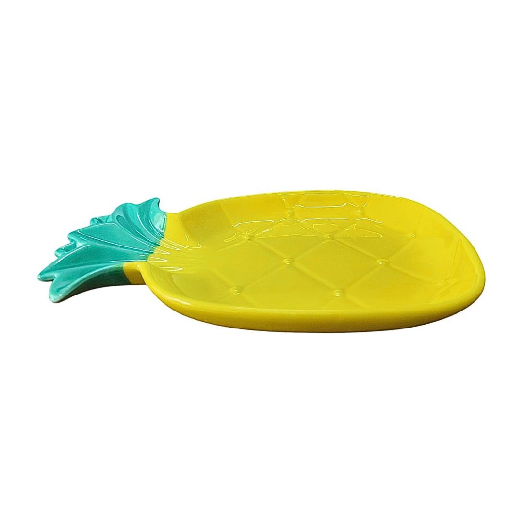 Bowl Cerâmica Abacaxi Mesa Posta Petiscos Elegante Presente