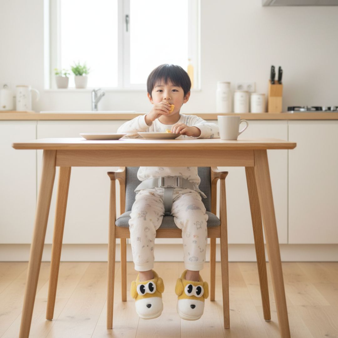 Chinelo Pantufa Infantil Cachorrinho Amarelo Inverno Quarto Criança Frio Térmica Antiderrapante Menino Menina - Imagem 6