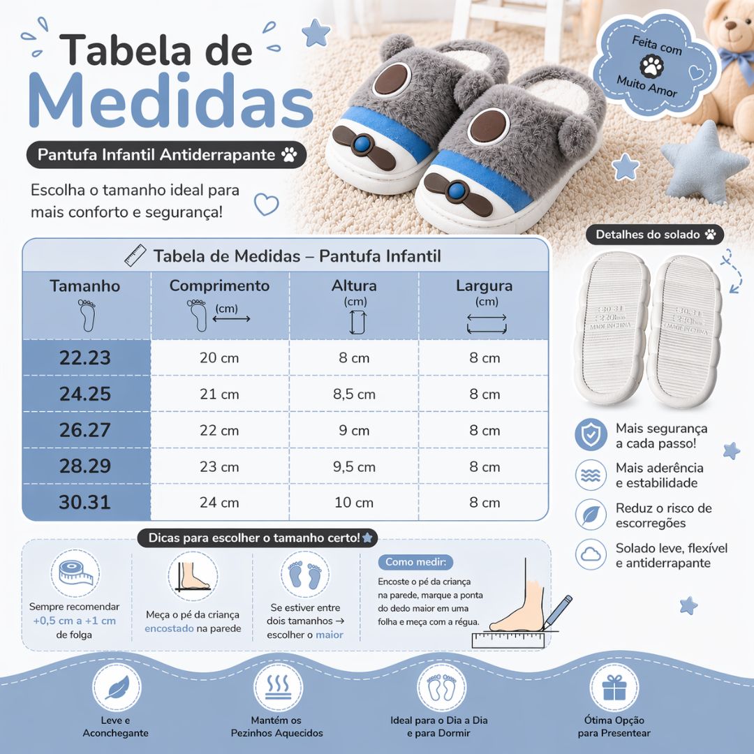 Chinelo Pantufa Infantil Grafite Colorida Inverno Quarto Criança Frio Térmica Antiderrapante Menino Comfort Peluciado Ac - Imagem 5