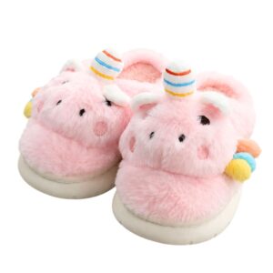 Pantufa Infantil Unicórnio Quarto Frio Inverno Antiderrapante Menina Criança Pelucia