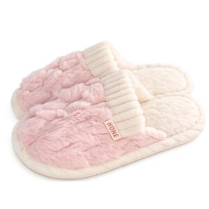 Pantufa Feminina Rosa Chinelo Mãe Frio Quarto Macia Fleece Pompom