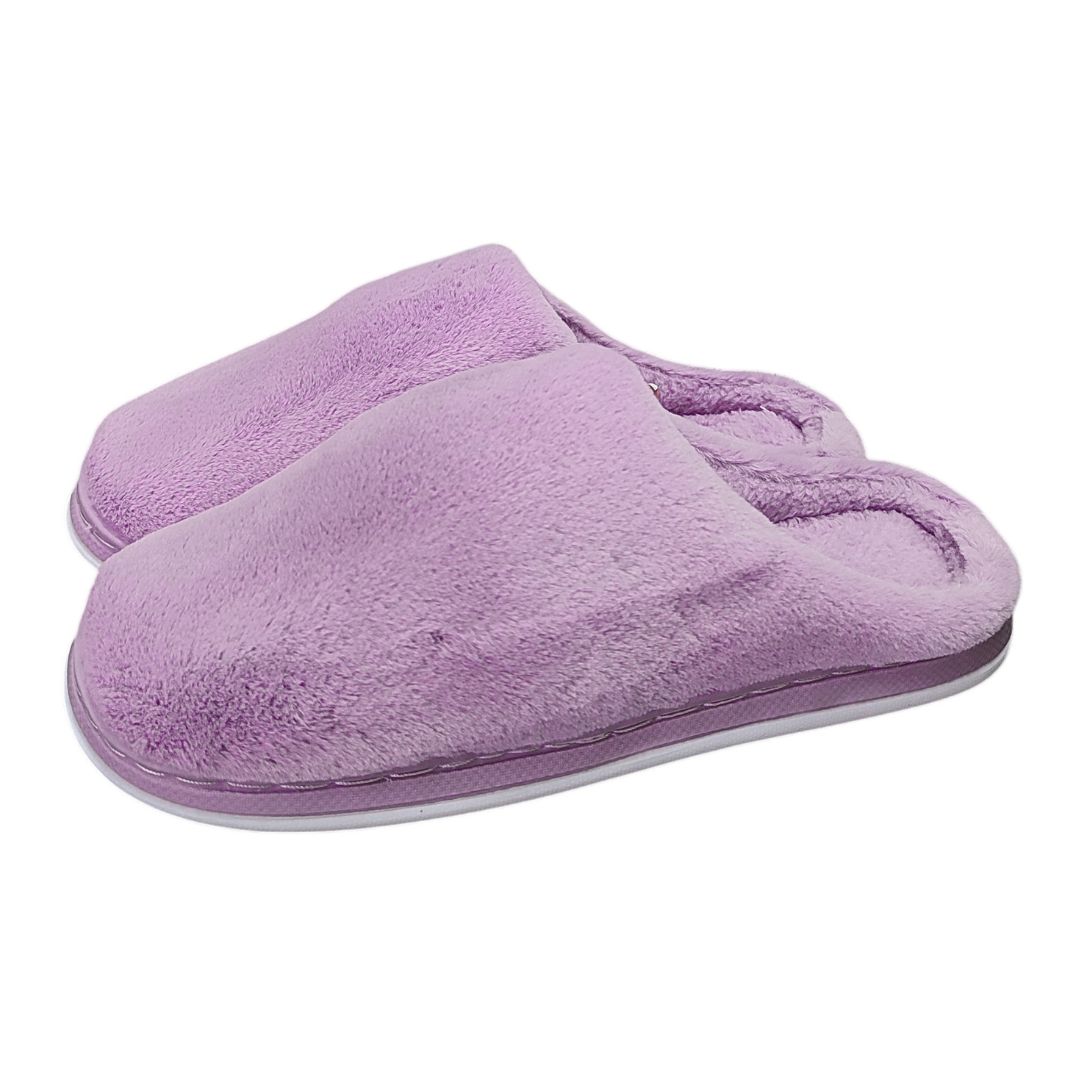 Pantufa Feminina Lilás Adulto Mãe Inverno Frio Quarto Macia