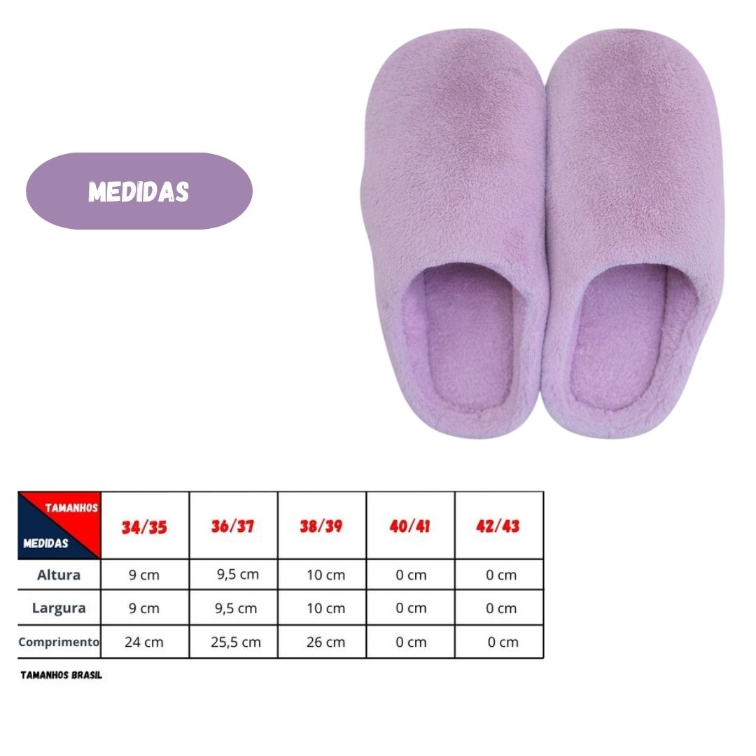Pantufa Feminina Lilás Adulto Mãe Inverno Frio Quarto Macia - Imagem 4