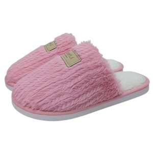 Pantufa Feminina Rosa Chinelo Fleece Frio Mãe Inverno Macia